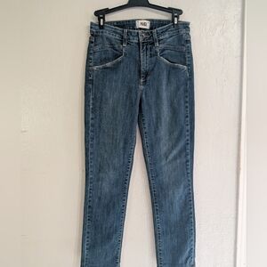 PAIGE Women's Classic Blue Straight Leg Jeans